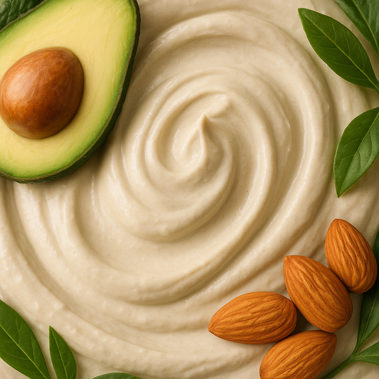 Handcrafted bentonite clay balm texture - transforms into creamy cleanser