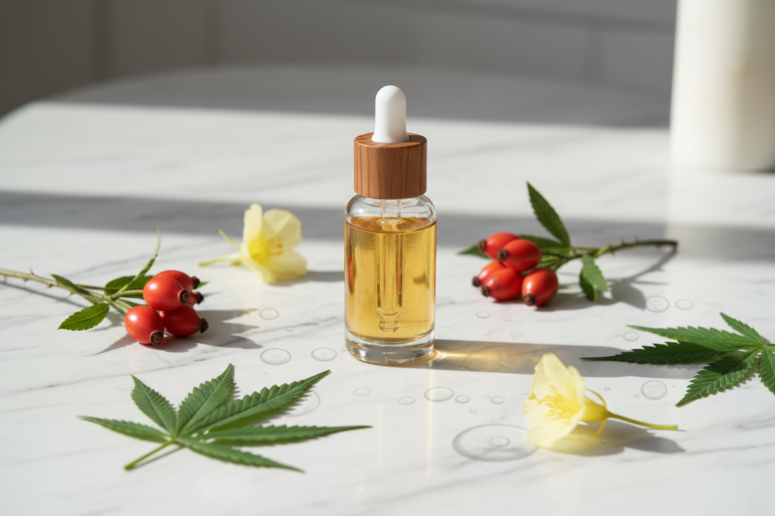 Body oil fatty acid profiles for barrier repair - linoleic acid and omega-3 rich botanical oils