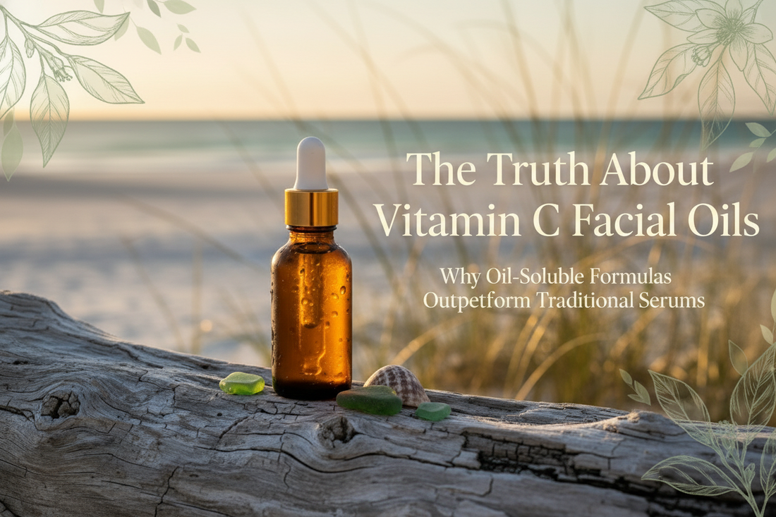 Vitamin C facial oil comparison - oil-soluble vs traditional serums