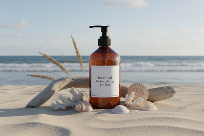 Botanical moisturizing lotion in pump bottle - lightweight formula with 5 plant oils