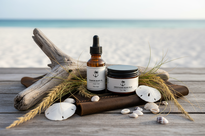 Complete beard care gift set with premium oil and conditioning balm - masculine grooming duo